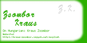 zsombor kraus business card